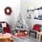 6ft. Pre-Lit Flocked Fraser Fir Artificial Christmas Tree with Warm White LED Lights